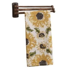 3 Prong Wood Towel Rack