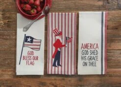Alternative view of America God Shed His Grace Dishtowels - Set Of 2