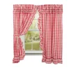 Annie Buffalo Check Red Panels - Ruffled 72x63