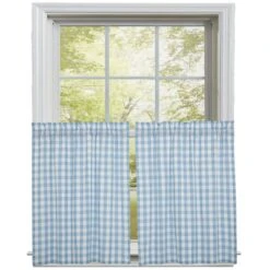 Annie Buffalo Check Blue Tiers - 72x36