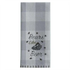 Bears Like Beer Printed Dishtowels - Set Of 2