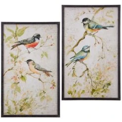 Bird Framed Print - Set Of 2 (Assorted)