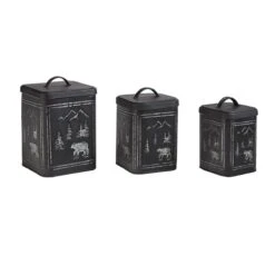 Black Bear Canisters - Set Of 3