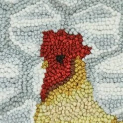 Break Of Day Hooked Pillow - 18x18 5 Break Of Day Hooked Pillow - 18x18 -Country Home Decor Store Break Of Day Hooked Pillow 18x18 762242047853 image3 96586.1667568545