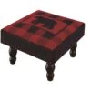 Buffalo Check Bear Hooked Stool