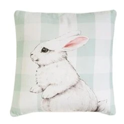 Bunny Pillow - Green 16.5"