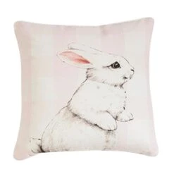 Bunny Pillow - Pink 16.5"
