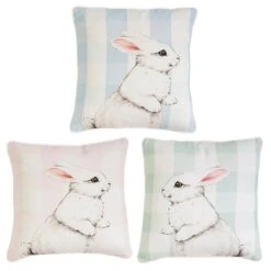 Alternative view of Bunny Pillow - Pink 16.5"