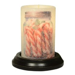 Candle Sleeve - Candy Cane Jar Gumdrop