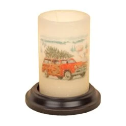 Candle Sleeve - Car With Tree