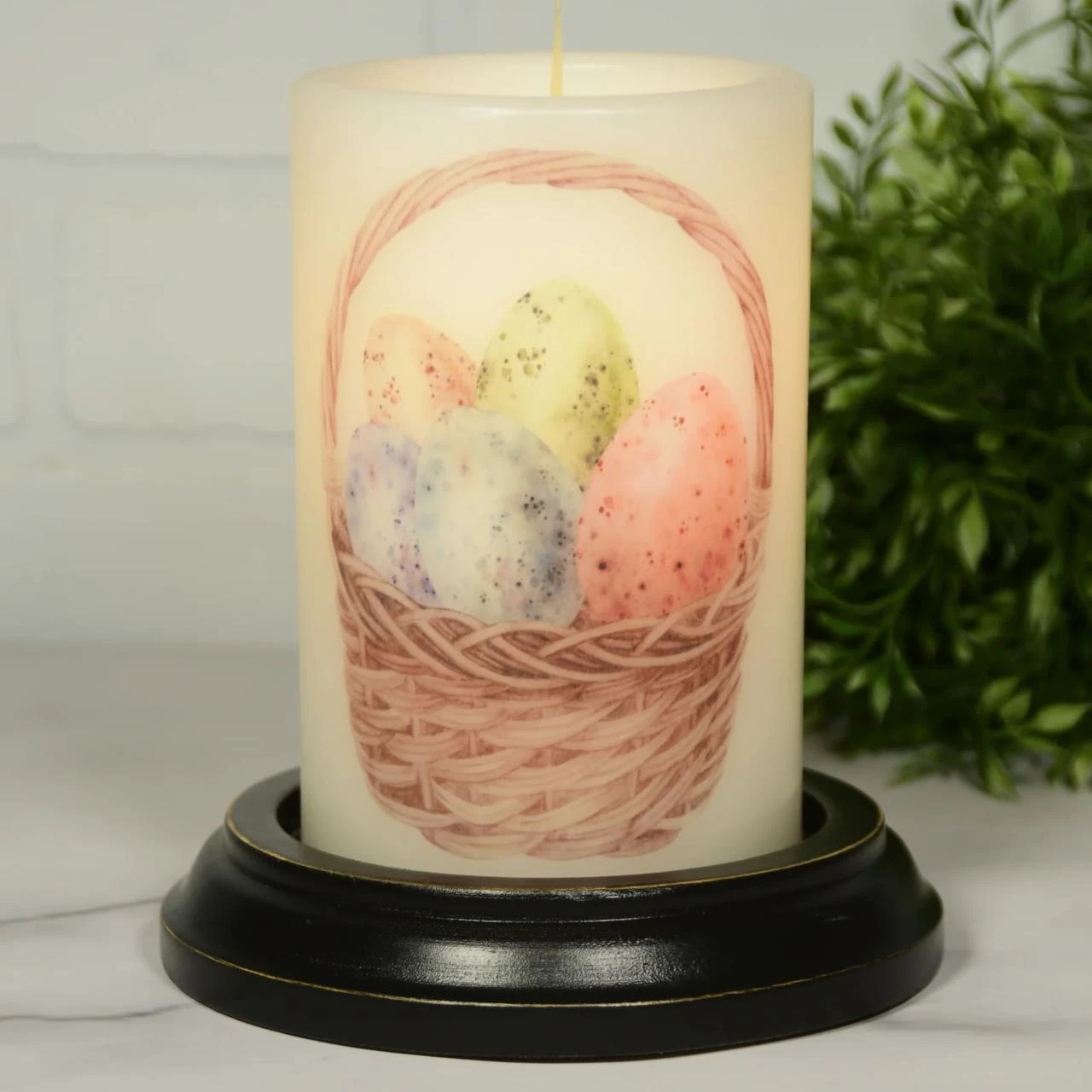Candle Sleeve - Easter Basket Eggs 2 Candle Sleeve - Easter Basket Eggs - Image 2