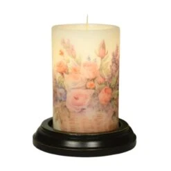 Candle Sleeve - English Garden Flowers Vanilla