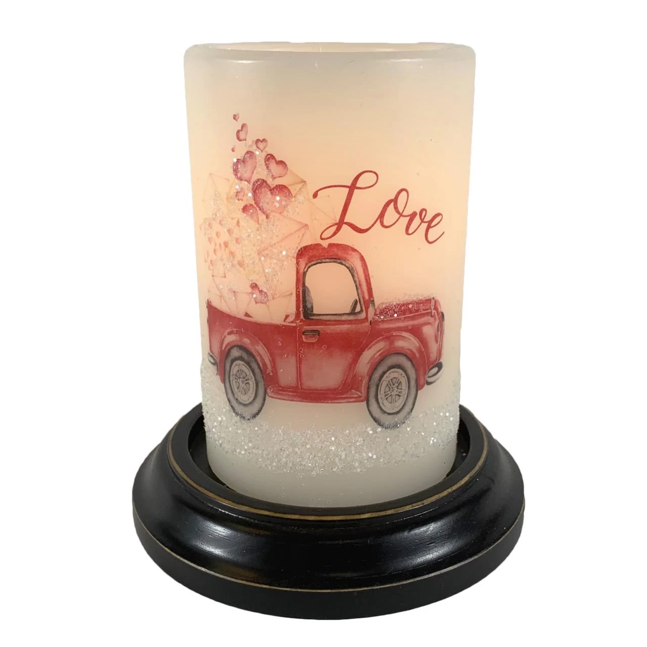 Candle Sleeve - Love Truck 1 Candle Sleeve - Love Truck