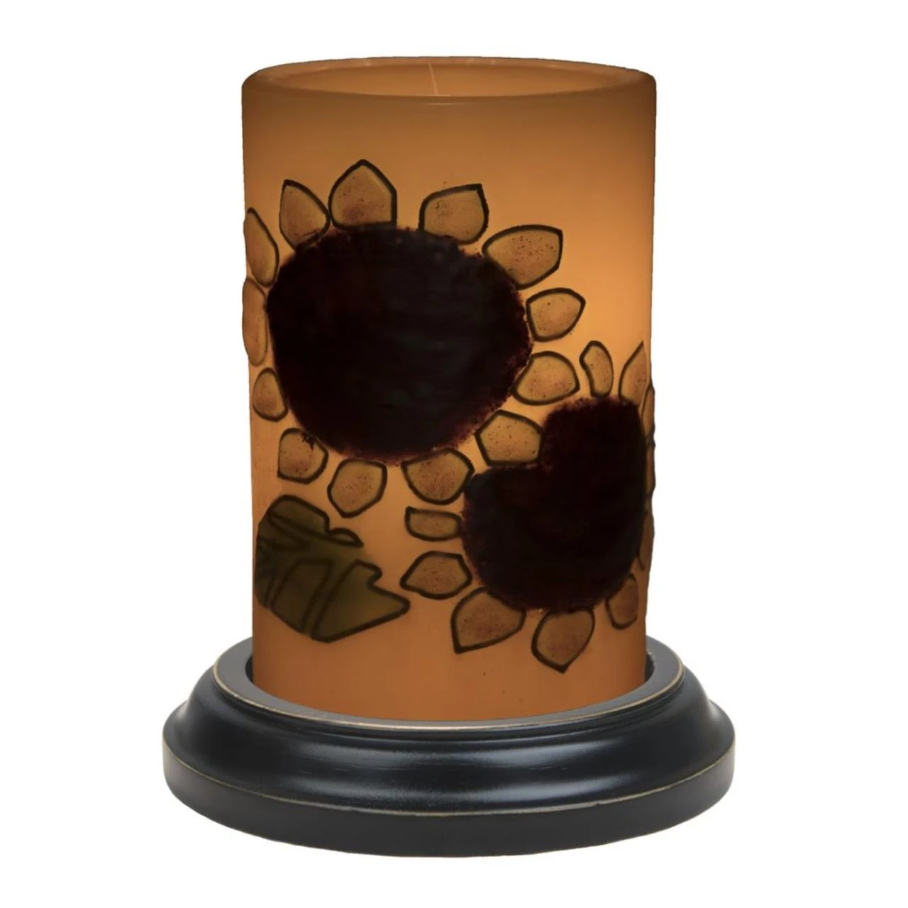 Candle Sleeve - Primitive Sunflower Cluster - Vanilla 1 Candle Sleeve - Primitive Sunflower Cluster - Vanilla