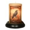 Candle Sleeve - Spooky Fall Halloween Crow Brown Sugar