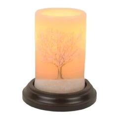 Alternative view of Candle Sleeve - Vintage Tree With Snow