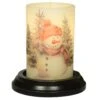 Candle Sleeve - Winter Woods Snowman Vanilla