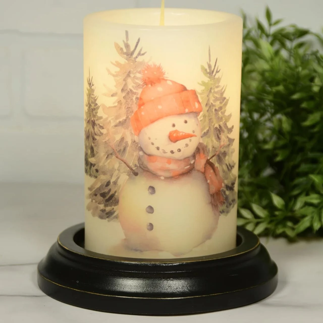 Candle Sleeve - Winter Woods Snowman Vanilla 2 Candle Sleeve - Winter Woods Snowman Vanilla - Image 2