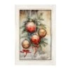 Christmas Ornaments - White Frame 18x36