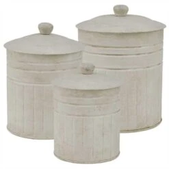 Crimped Canisters - Set Of 3