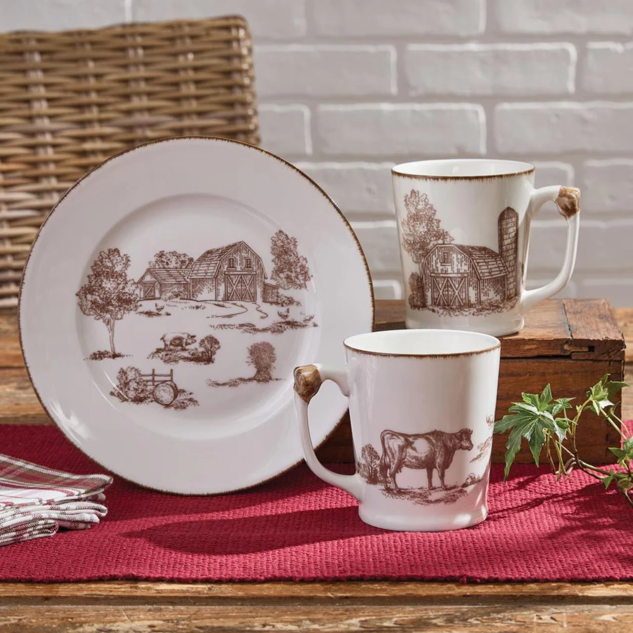 Down On The Farm Mugs - Set Of 4 2 Down On The Farm Mugs - Set Of 4 - Image 2