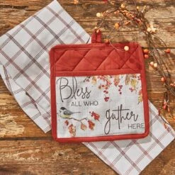 Alternative view of Fall Blessings Pocket Potholder Set