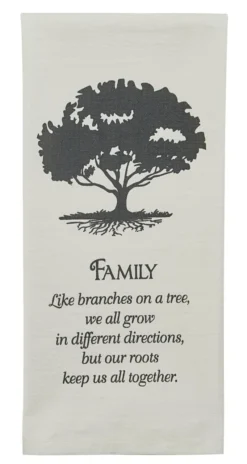 Family Tree Printed Dishtowels - Set Of 2