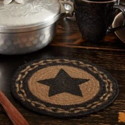 Alternative view of Farmhouse Jute Star Trivet - 8"