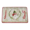 Farmhouse Snowman Platter