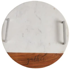 Farmhouse Wood And Marble Charcuterie Board