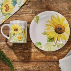 Alternative view of Follow The Sun Salad Plates - Set Of 4
