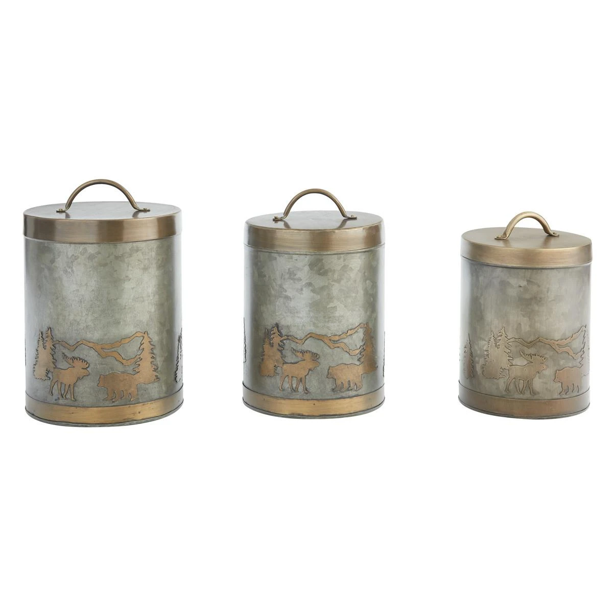 Forester's Canisters - Set Of 3 1 Forester's Canisters - Set Of 3
