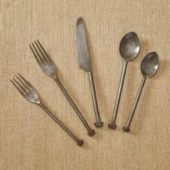 Alternative view of Forged Scroll Five Piece Place Setting