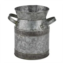 Galvanized Milk Can Utensil Crock