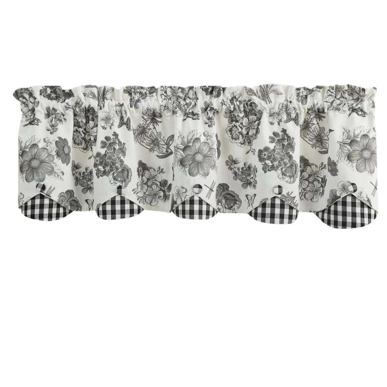 Geranium Valance - Lined Layered 58x15 2 Geranium Valance - Lined Layered 58x15 - Image 2