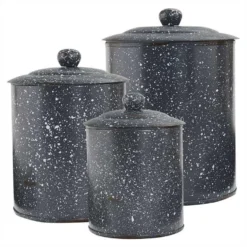 Granite Enamelware Gray - Canister Set