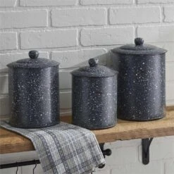 Alternative view of Granite Enamelware Gray - Canister Set