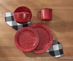 Alternative view of Granite Enamelware Red - Bowls Set Of 4