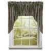 Heritage House Check Black Swags - Farmhouse 72x36