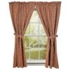 Heritage House Check Red Panels - 72x63