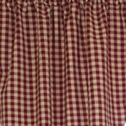 Heritage House Check Red Romantic Swags - 72x72 5 Heritage House Check Red Romantic Swags - 72x72 -Country Home Decor Store Heritage House Check Red Romantic Swags 72x72 648558018018 image4 62406.1733296375