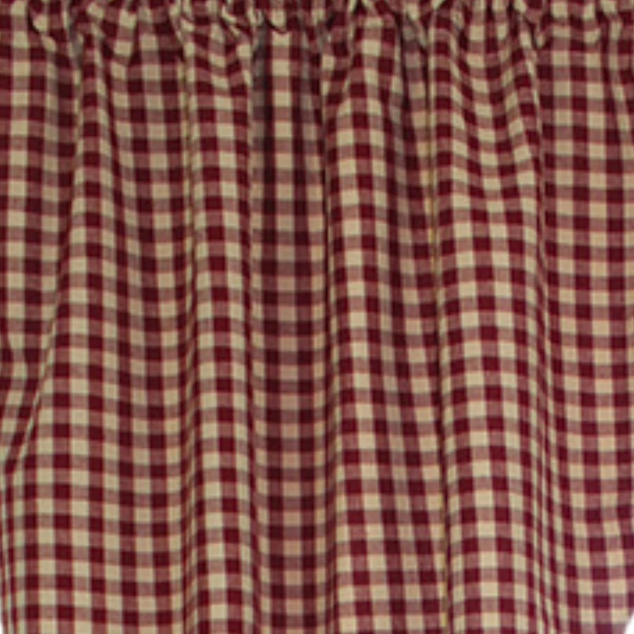 Heritage House Check Red Romantic Swags - 72x72 3 Heritage House Check Red Romantic Swags - 72x72 - Image 3