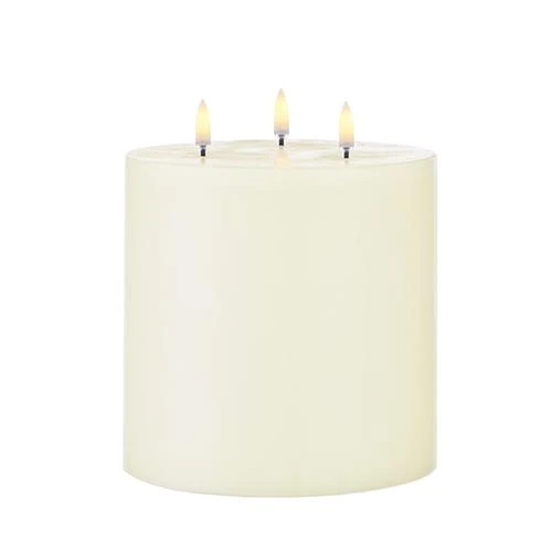 Ivory Timer Candle - 6x7 Tri-Flame Pillar 1 Ivory Timer Candle - 6x7 Tri-Flame Pillar