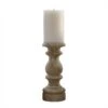 Jenny Candlestick White Washed - Tall