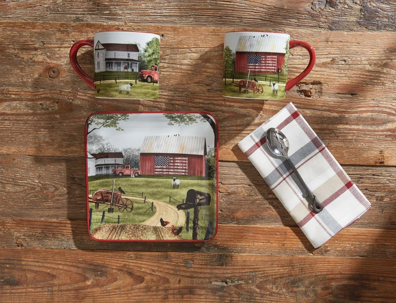 Life On The Farm Mugs - Set Of 4 1 Life On The Farm Mugs - Set Of 4