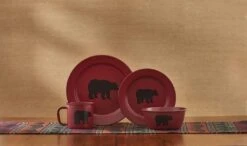 Alternative view of Linville Enamel Bear Salad Plates - Set Of 4