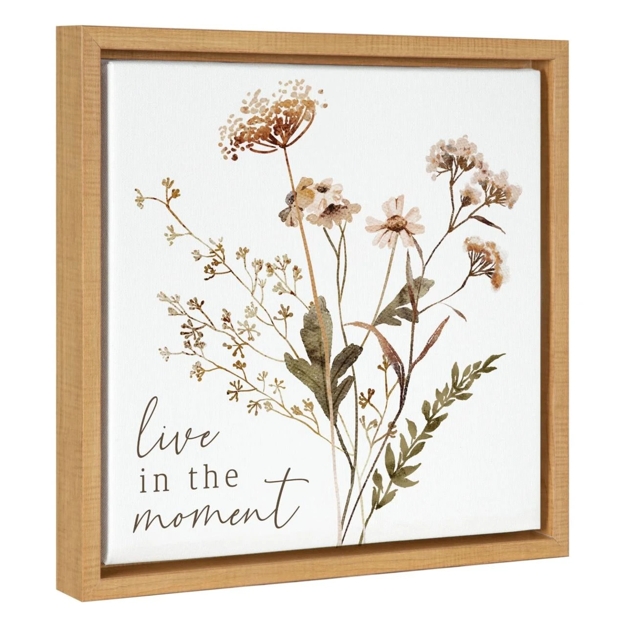 Live In The Moment Canvas - Framed 14x14 2 Live In The Moment Canvas - Framed 14x14 - Image 2