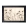 Monochrome Flowers 4 - Black Frame 45x24