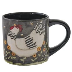 My Little White Hen Mugs - Set Of 4