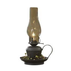 Oil Lamp - Black 14"